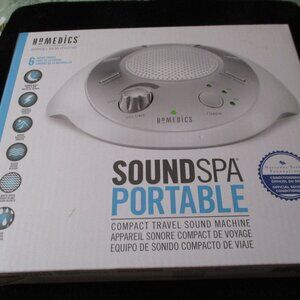 Homedics Sound Spa Portable Compact Travel Sound Machine NEW